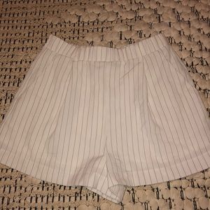 High waisted pin-stripe shorts!